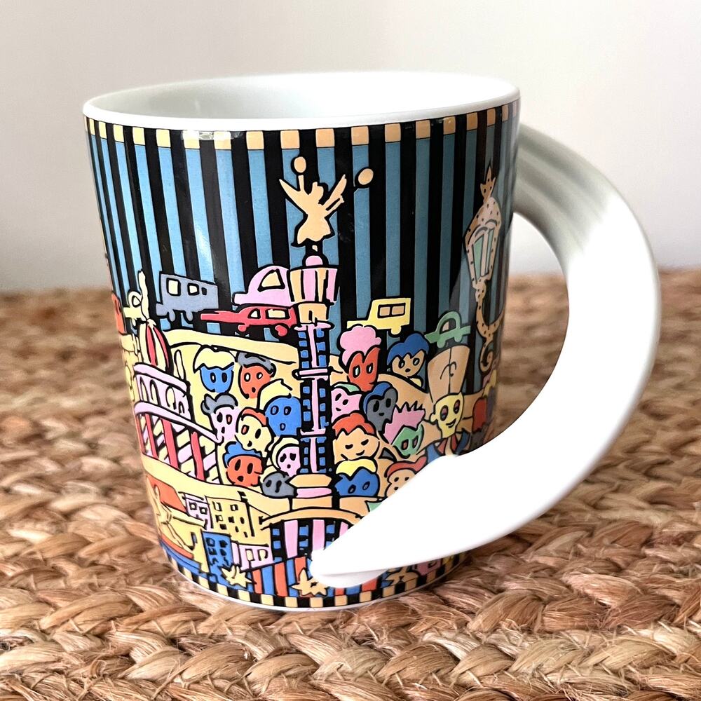 Vintage Rosenthal Studio Berlin City Cup Nr. 4 Ceramic Coffee Mug 1990s Germany